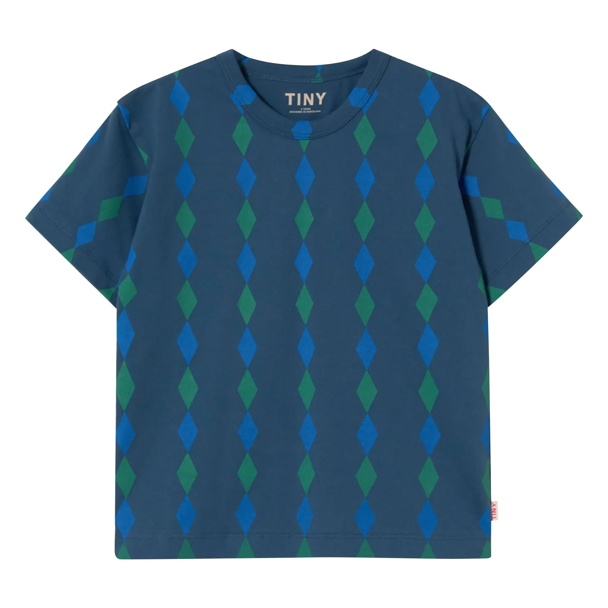 Tinycottons - Losange Bio-Baumwoll-T-Shirt | Blau