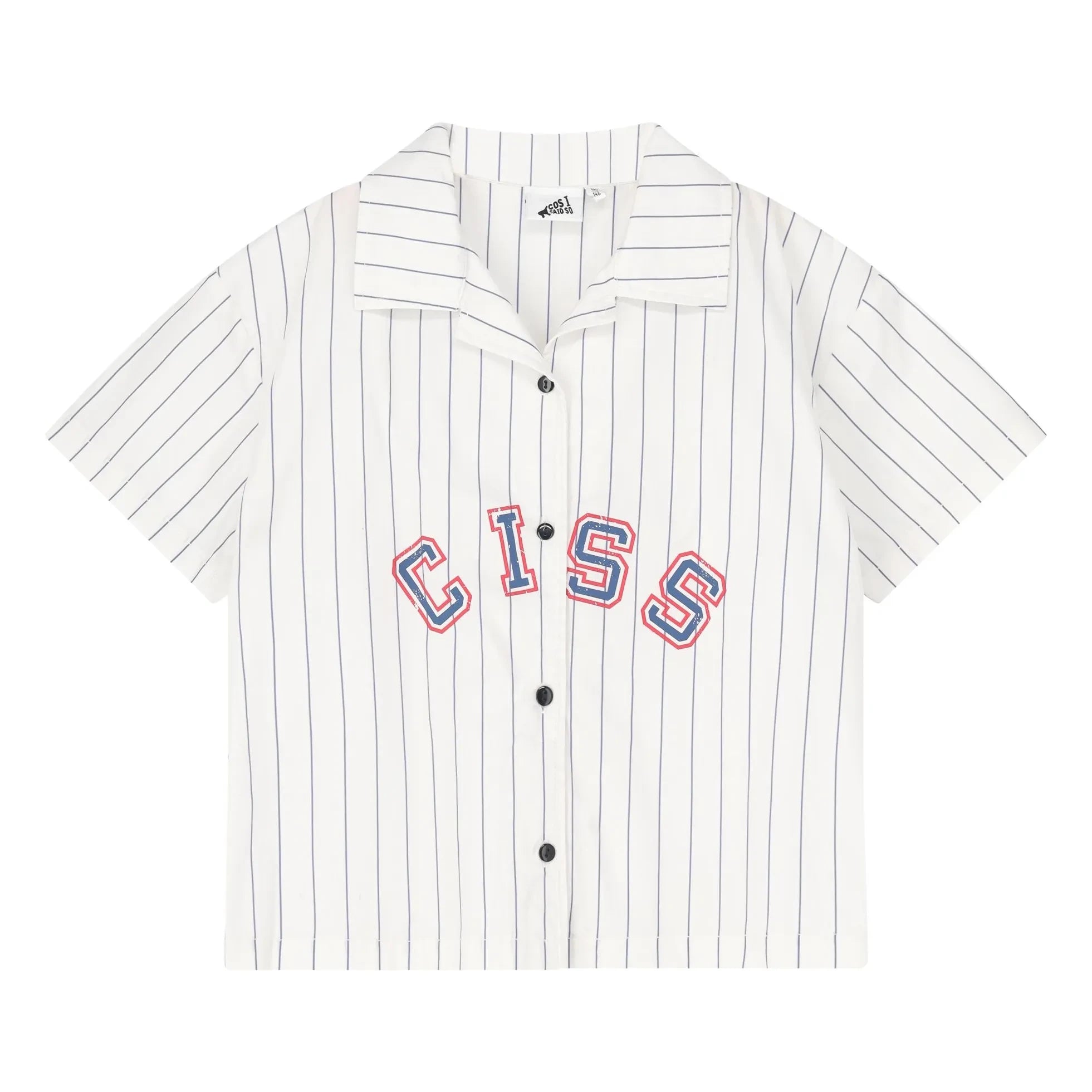 Cos I Said So - CISS Gestreiftes Hemd | Weiß