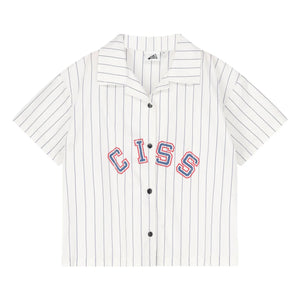 Cos I Said So - CISS Gestreiftes Hemd | Weiß