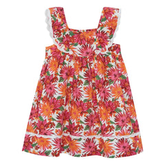 Tartine et Chocolat - Geblümtes Kleid | Orange