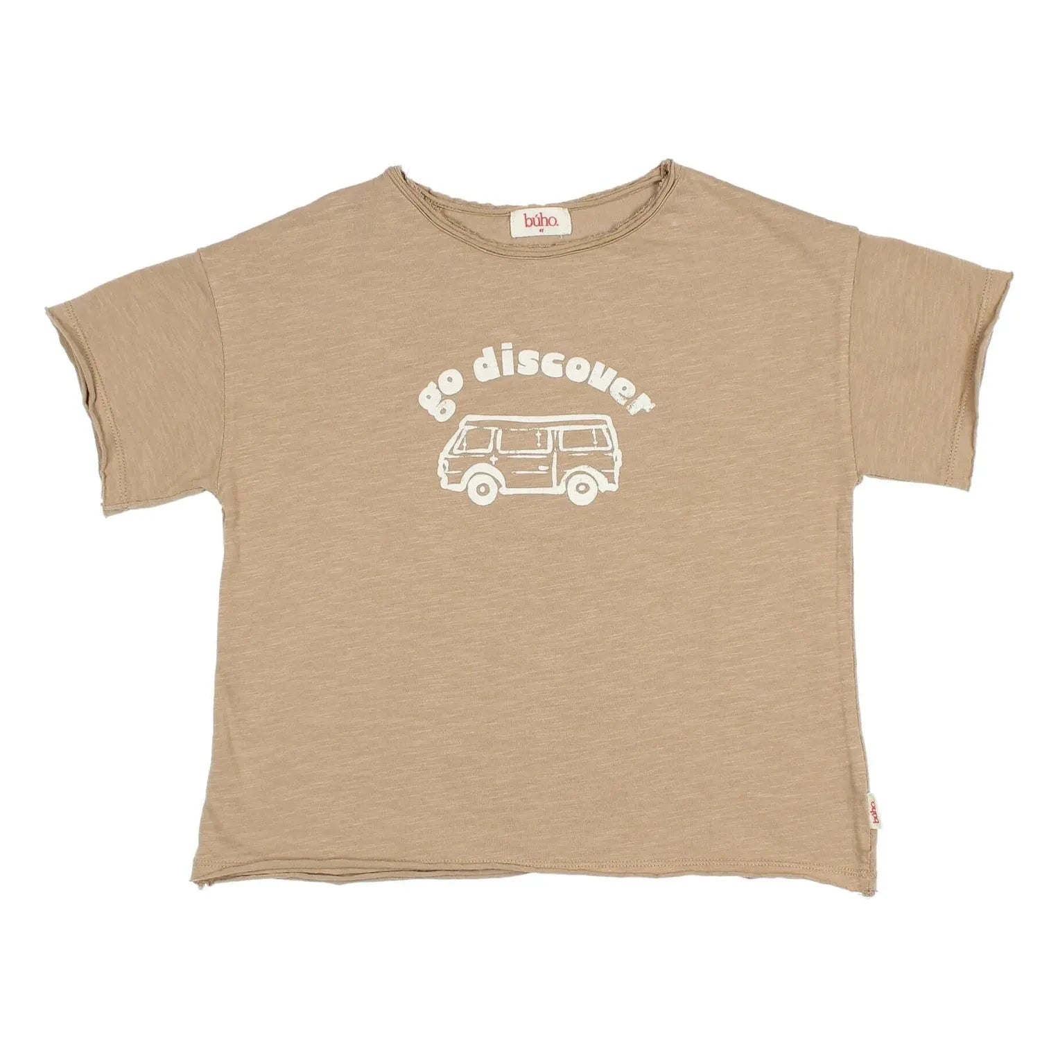 Búho - Go Discover T-Shirt Bio-Baumwolle | Beige