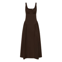 Faithfull the Brand - Marcella Baumwollkleid | Braun