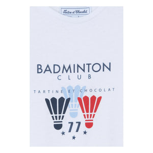 Tartine et Chocolat - Badminton Club T-Shirt | Weiß