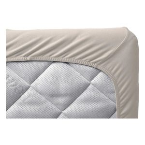 Leander - Spannbettlaken aus Bio-Baumwolle - 2er-Set | Beige