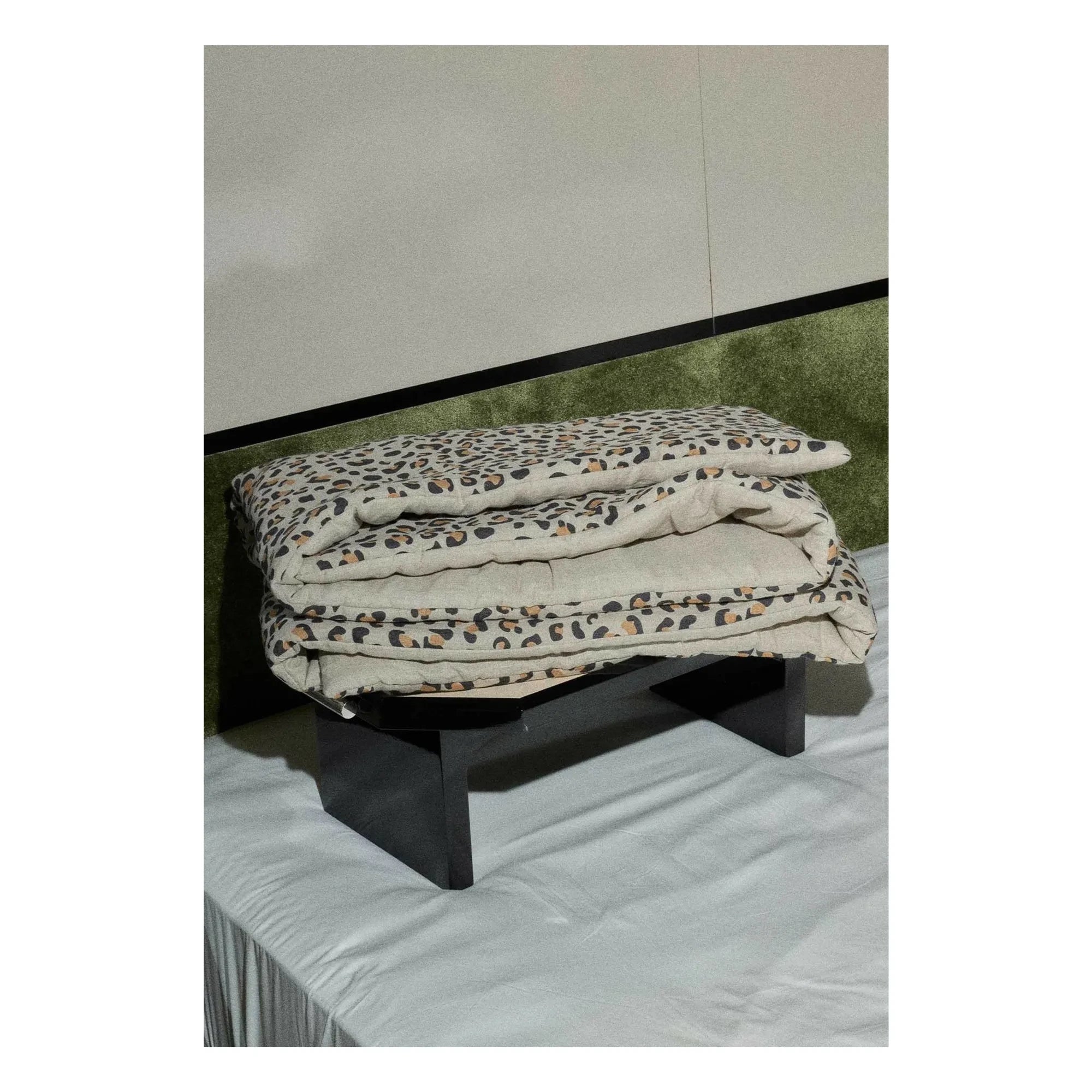 Gabrielle Paris - Bettdecke aus gewaschenem Leinen | Leopard