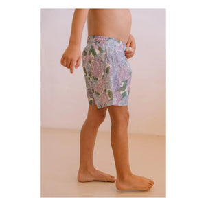 Studio Bohème - Chico Fleurs Bio-Baumwoll-Badeshorts | Flieder