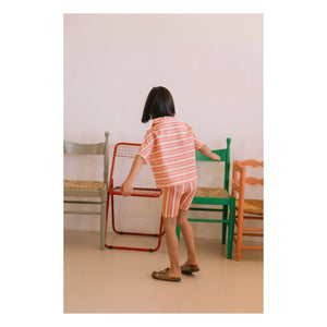 Studio Bohème - Jeannie Gestreifte Bio-Baumwolle | Rosa