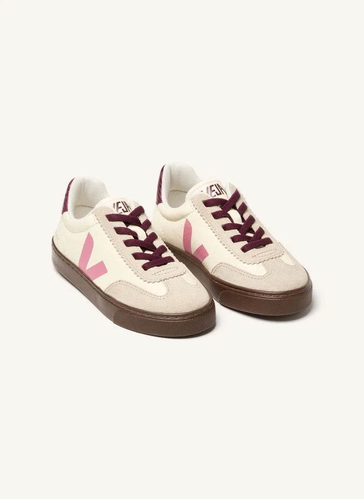 Veja - Kleine Volley Leder Sportschuhe - Veja x Bonpoint | Rosa