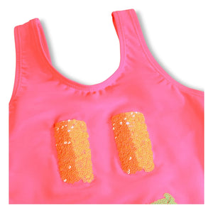 Molo - Nika Smile Badeanzug aus recycelten Fasern | Fuchsia