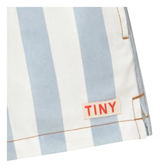 Tinycottons - Gestreifte Twill-Shorts | Blau