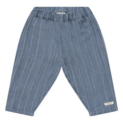Donsje - Gestreifte Mink-Hose | Denimblau