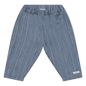 Donsje - Gestreifte Mink-Hose | Denimblau