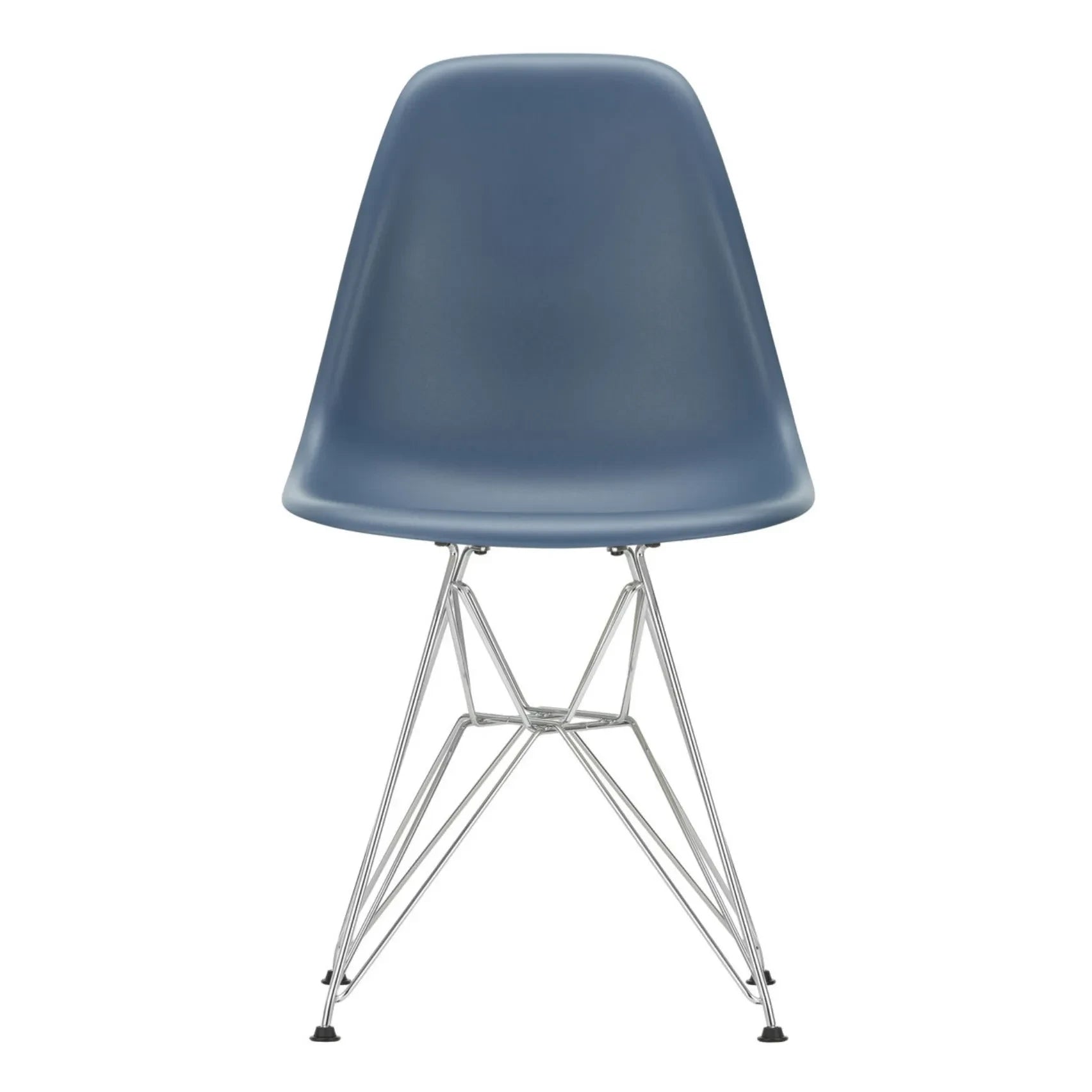 Vitra - DSR Kunststoffstuhl - Chromgestell - Charles & Ray Eames | Marineblau