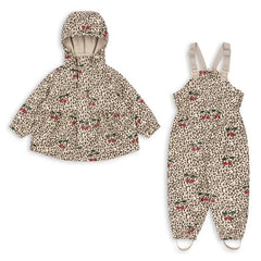 Konges Sløjd - Leoparden-Regen-Set | Beige