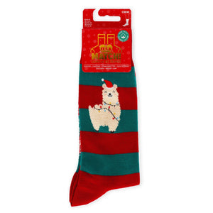 Legami - Weihnachtsstrümpfe Llama Größe 41-47 - Perfekte Passform!