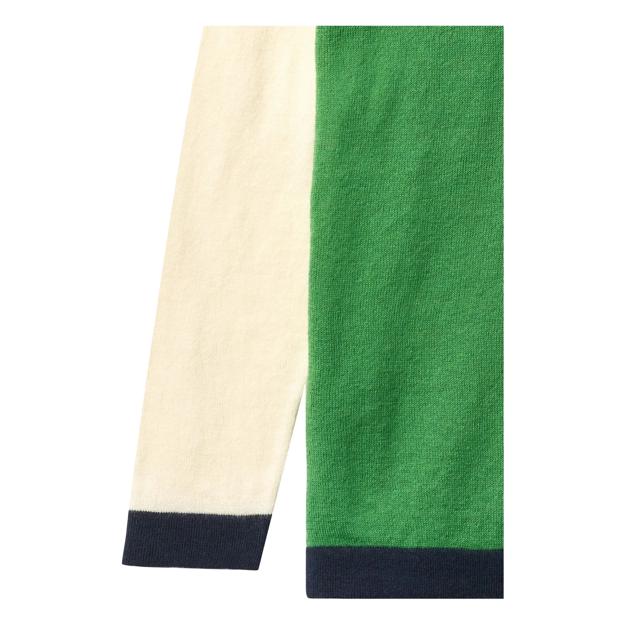 Copenhagen Colors – Farbblock-T-Shirt aus Bio-Baumwollstrick | Grün