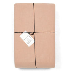 Haomy - Bettbezug aus Baumwoll-Voile | Beige Rosa