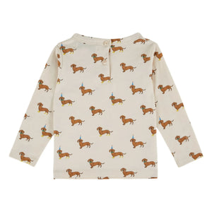 Emile et Ida - Hunde Bio-Baumwoll-T-Shirt | Ecru