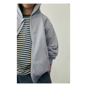 Gray Label - Reißverschluss-Sweatshirt aus Bio-Baumwolle | Grau meliert