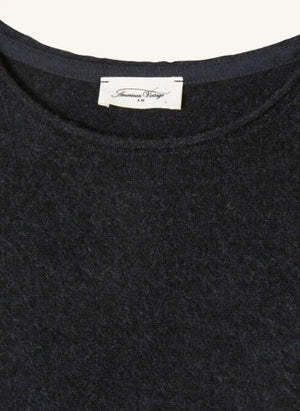 American Vintage - Ducksbay Wolle und Kaschmir Pullover | Dunkelblau