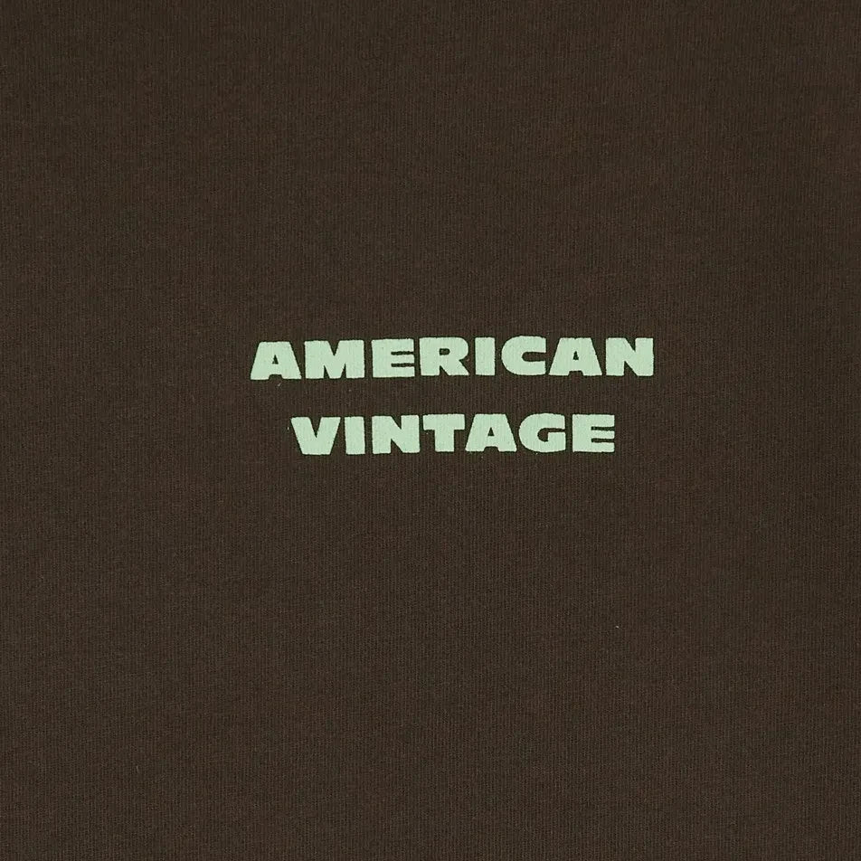 American Vintage - Fizvalley Logo T-Shirt | Braun