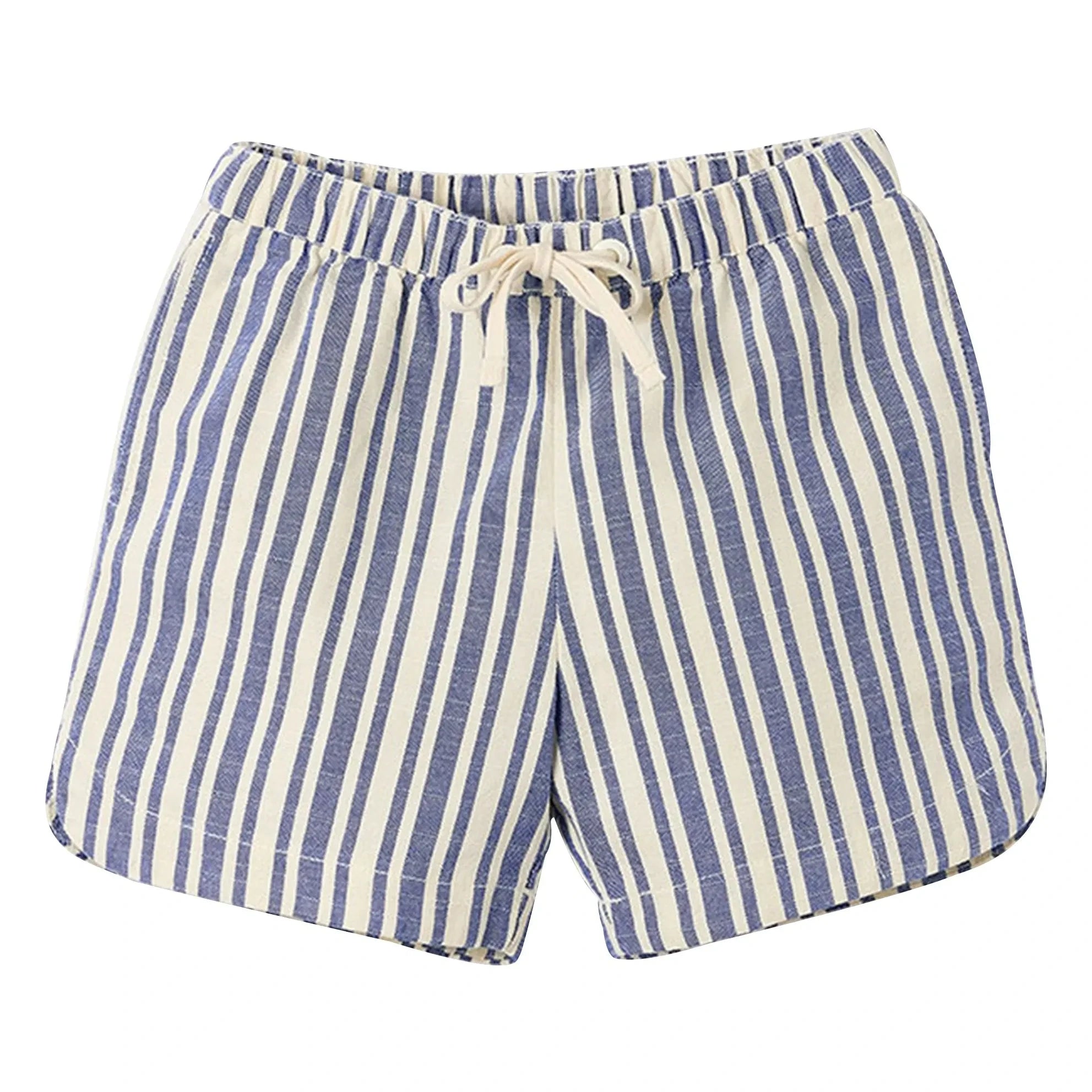 Fabula - Gestreifte Bermuda-Shorts | Hellblau