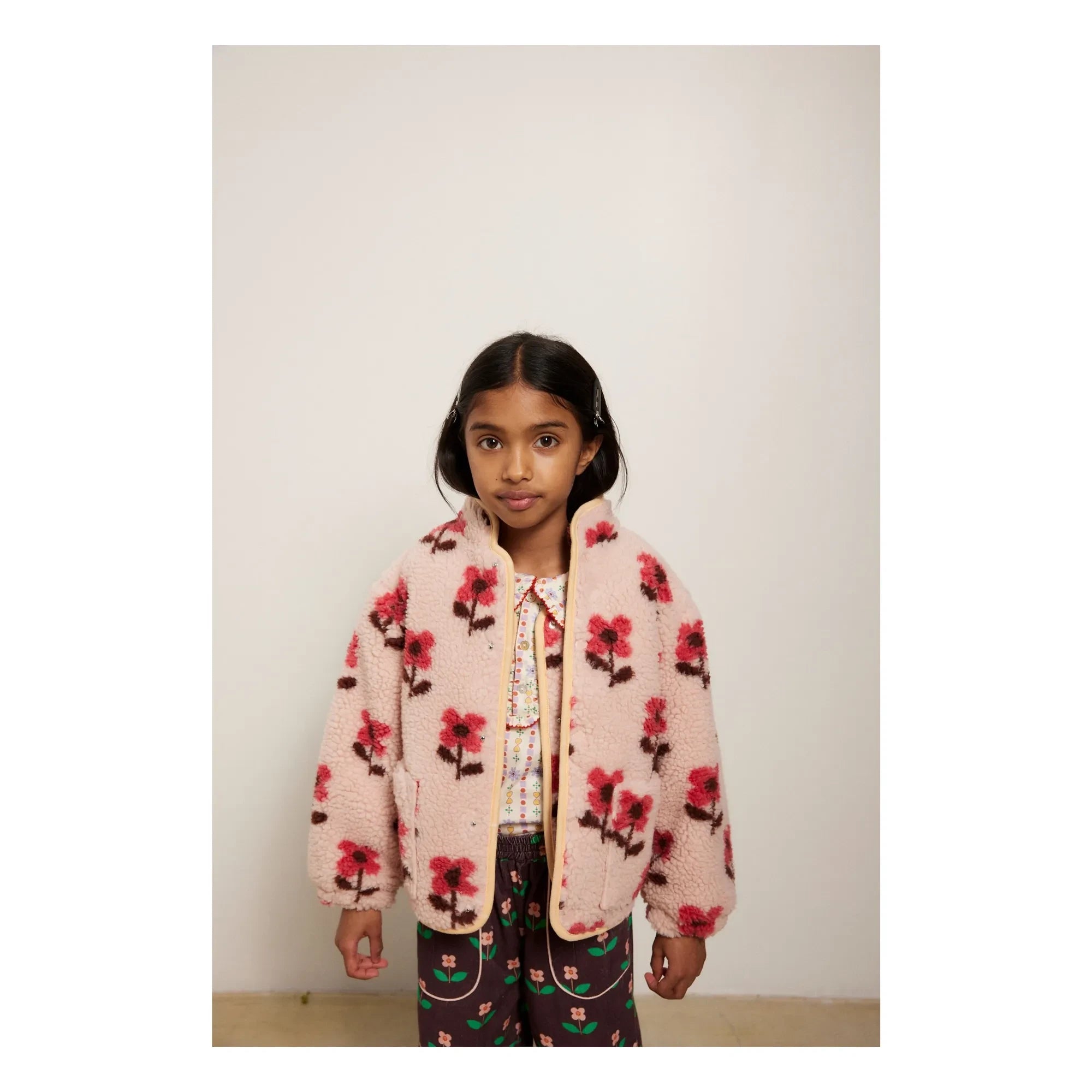 Hallo Simone – Mira Ärmellose Sherpa-Jacke | Pink