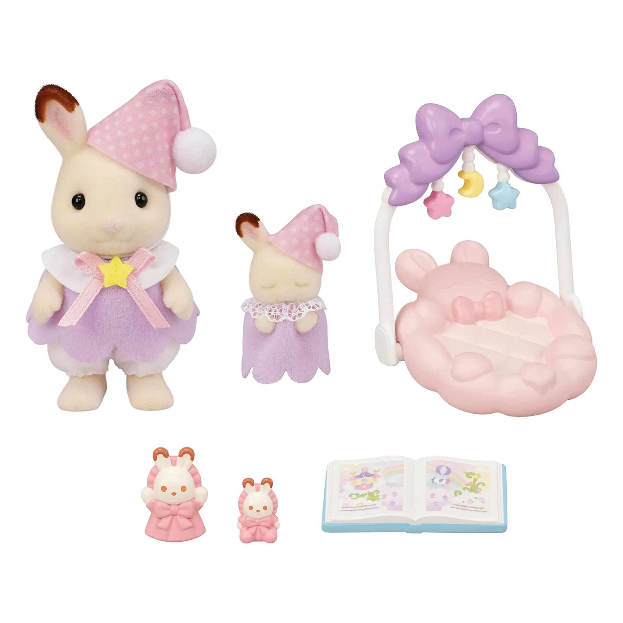 Sylvanian Families - Schoko-Hasenmädchen zur Schlafenszeit