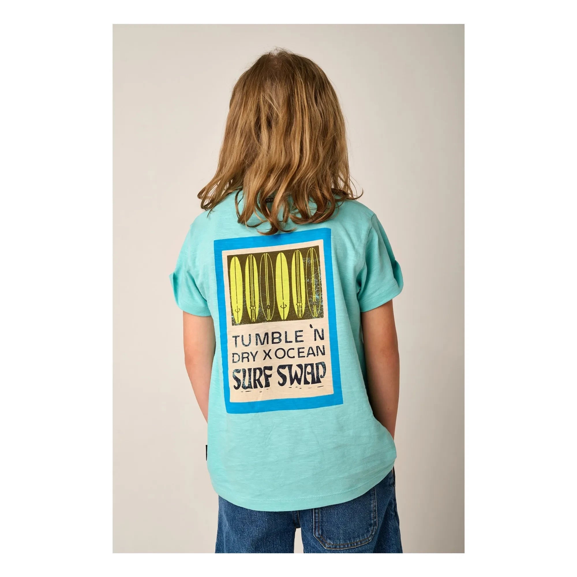 Tumble N'Dry - Reef Sunset Bio-Baumwoll-T-Shirt | Hellblau