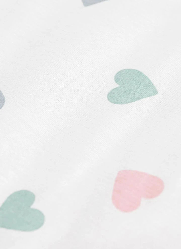Petit Bateau - Ärmellose Weste aus Bio-Baumwolle mit Herz | Weiß