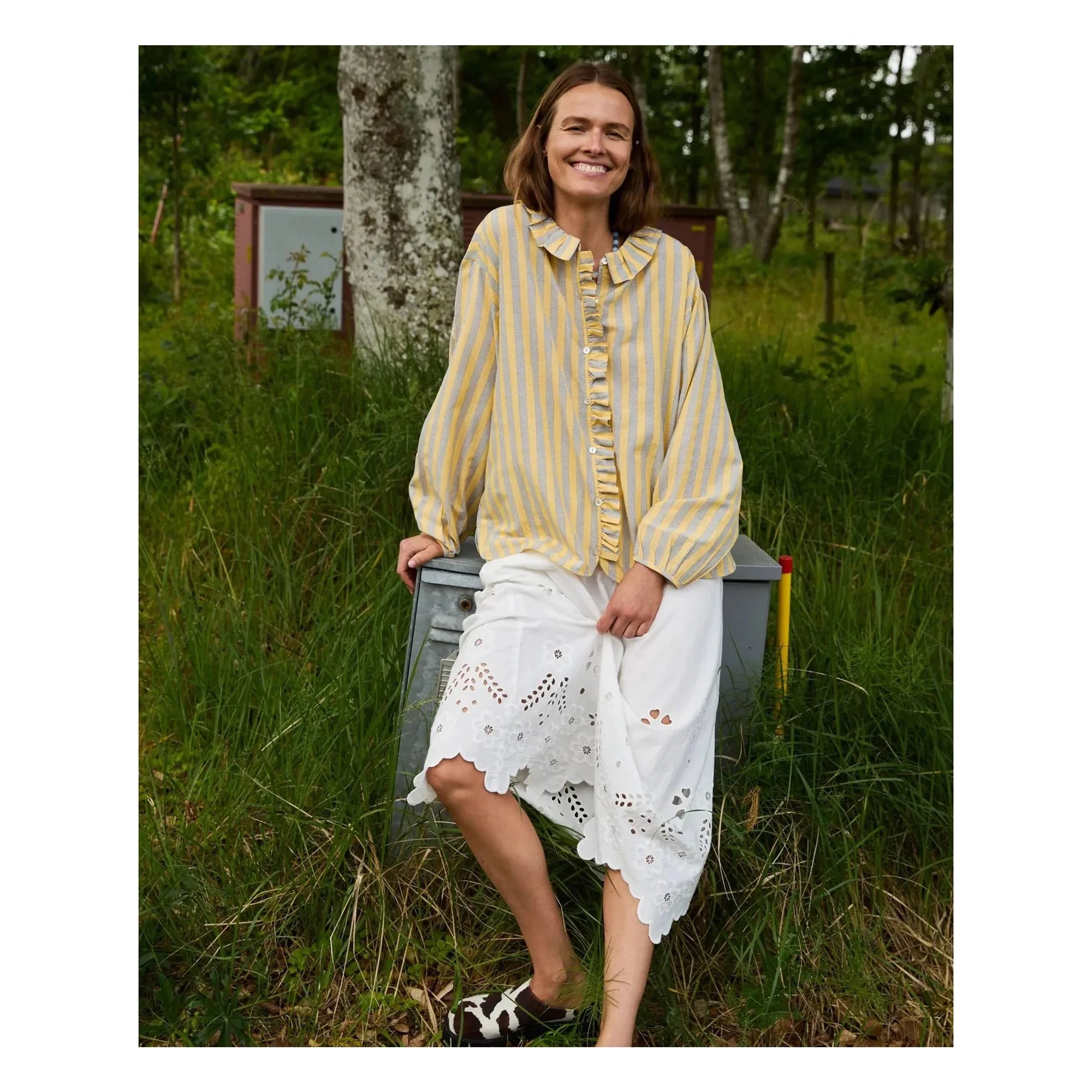 SISSEL EDELBO - Gestreiftes Mirelle Hemd | Gelb