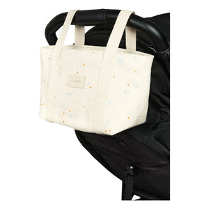 Nobodinoz - Kinderwagen-Organizer Opera Orange Cherries | Beige