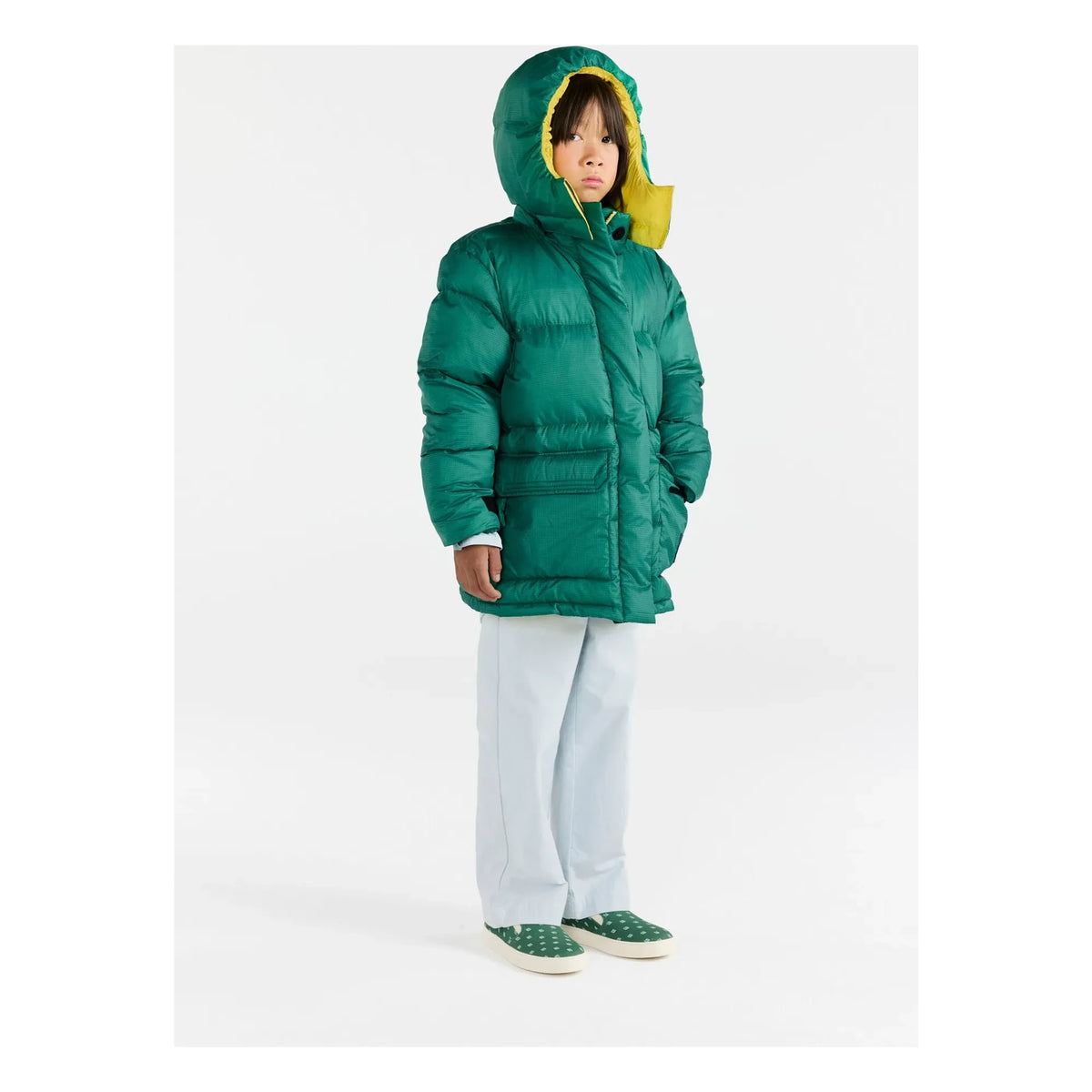 The Animals Observatory - Lemur Steppjacke mit recycelter Faserfüllung | Grün