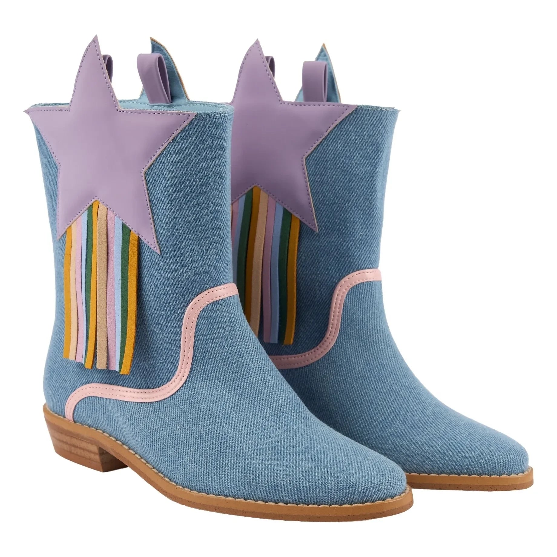 Stella McCartney Kids - Etoile Bio-Baumwoll-Stiefel | Blau