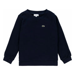 Lacoste – Organischer Baumwoll-Logo-Frottee-Sweatshirt | Marine