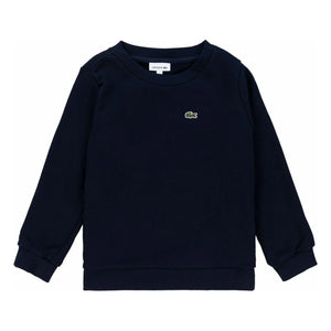 Lacoste – Organischer Baumwoll-Logo-Frottee-Sweatshirt | Marine