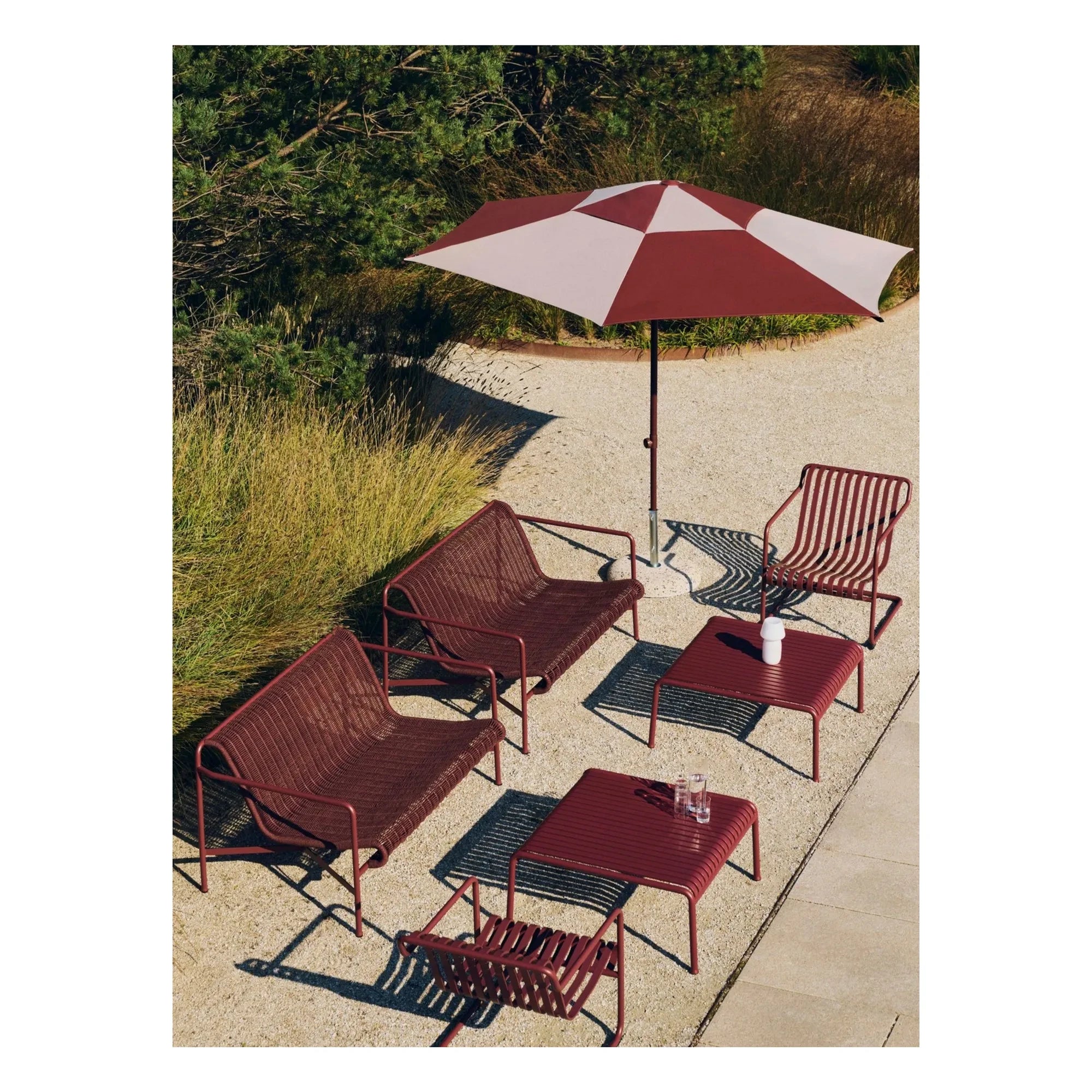 Hay - Sechseckiger Schirm Terrazza | Bordeaux