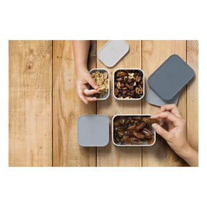 Monbento - MB Bento Zusatz-Fächer - 4er Set | Grau