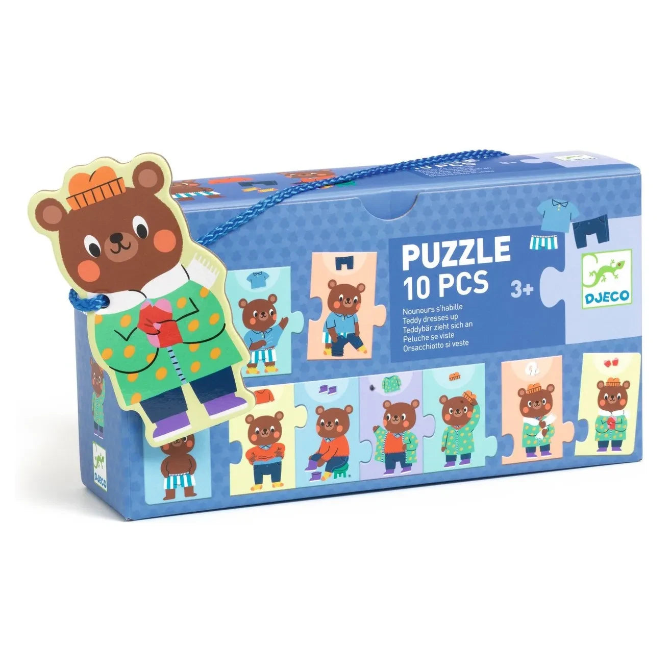 Djeco - Teddybär zieht sich an Puzzle