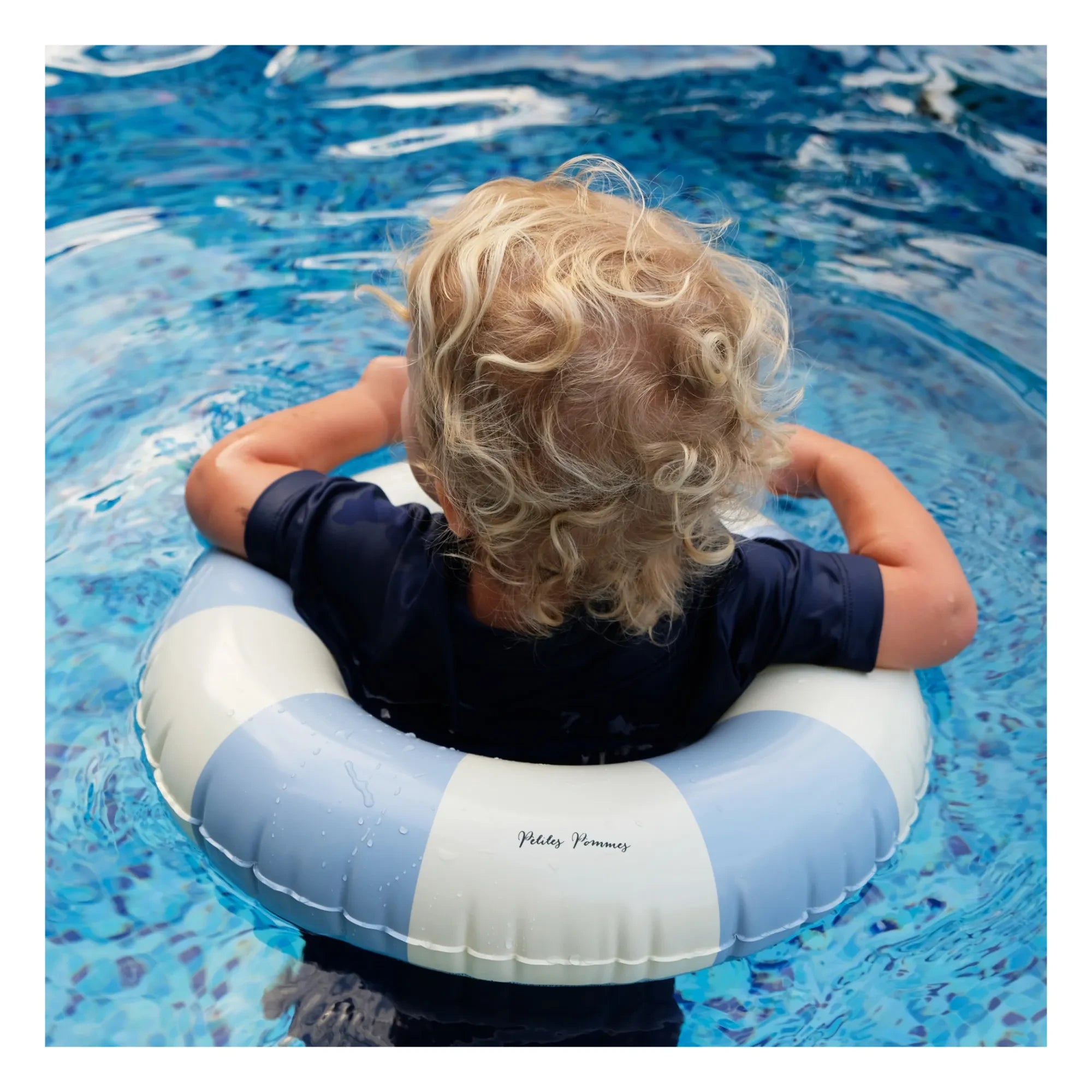 Petites Pommes - Olivia Aufblasbarer Schwimmring | Hellblau
