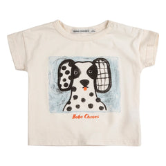 Bobo Choses - Dalmatiner Baby-T-Shirt aus Bio-Baumwolle | Ecru