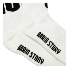 Main Story - Logo çorap | Beyaz