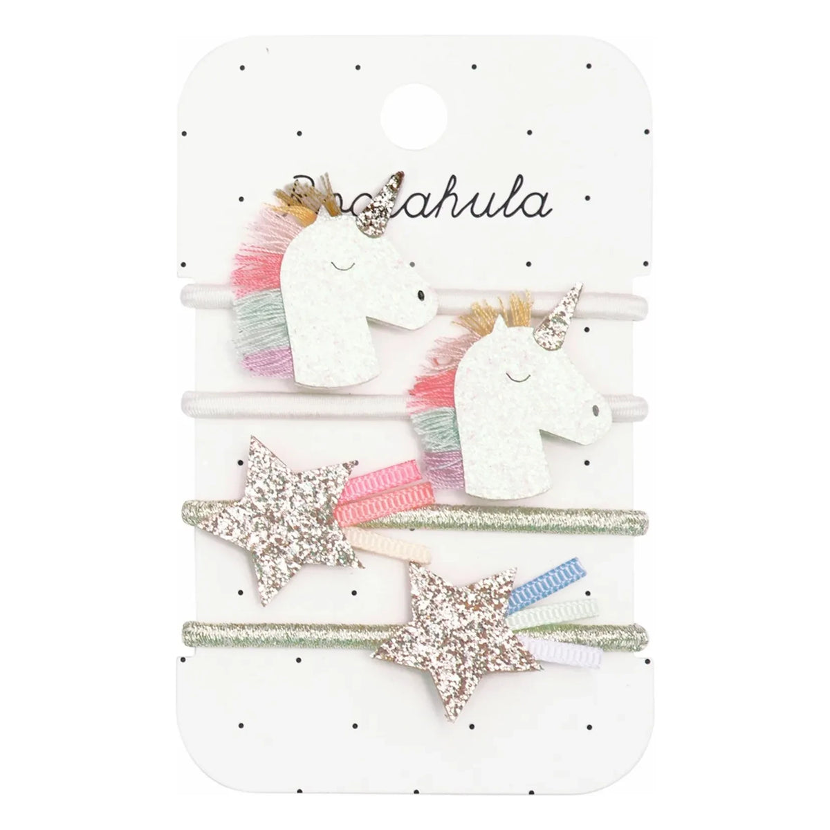 Rockahula Kids – Einhorn-Haarspangen-Set, 4-teilig | Weiß