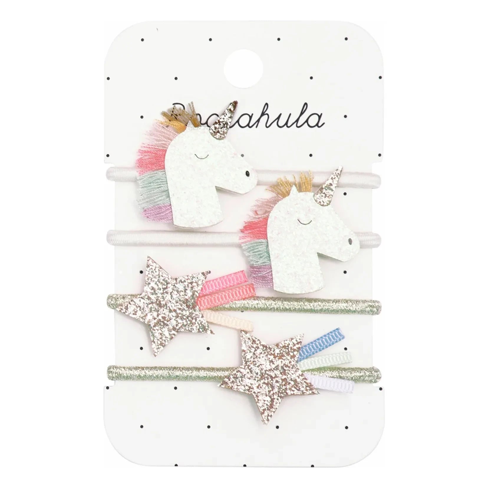 Rockahula Kids – Einhorn-Haarspangen-Set, 4-teilig | Weiß