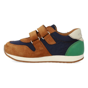 Angulus – Veloursleder-Sneaker mit Farbblock und doppelter Kratzapplikation | Camel