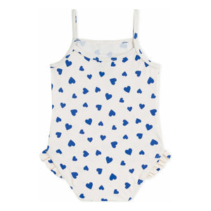 Petit Bateau - Cœurs Badeanzug | Weiß