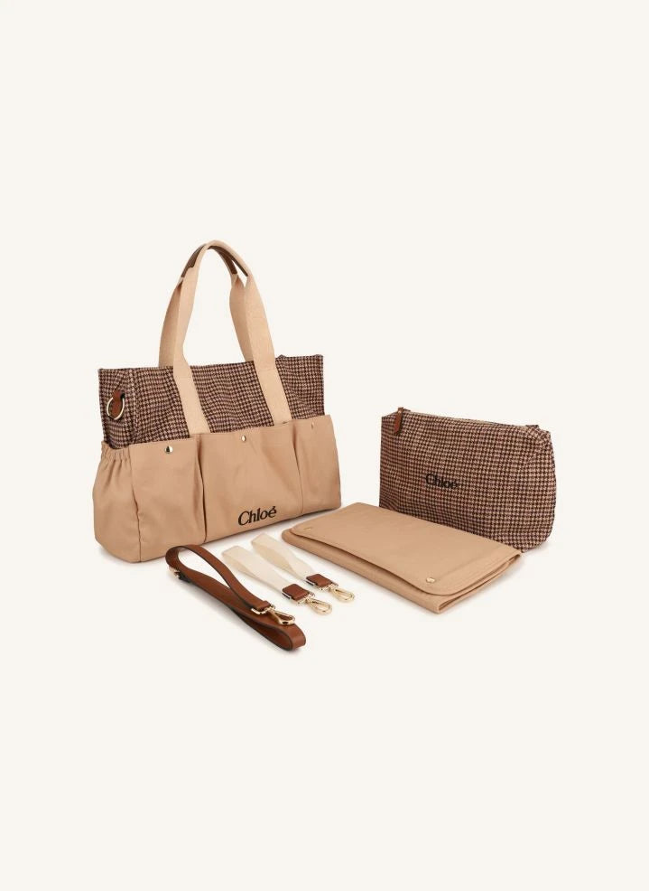 Chloé - Carreaux Wickeltasche | Braun