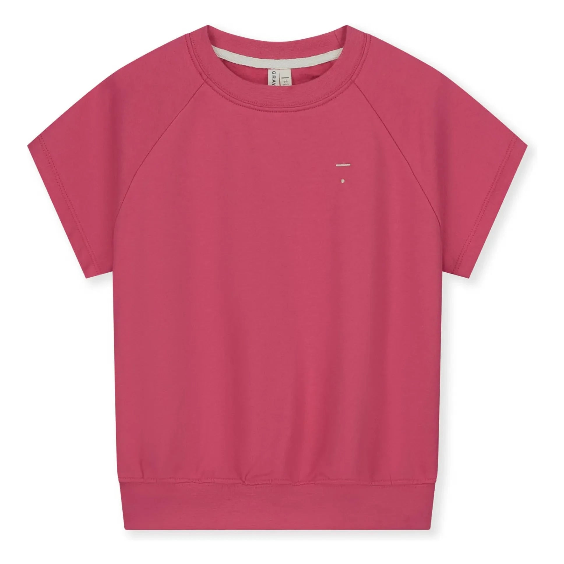 Gray Label - Bio-Baumwoll-Kurzarm-Sweatshirt | Fuchsia