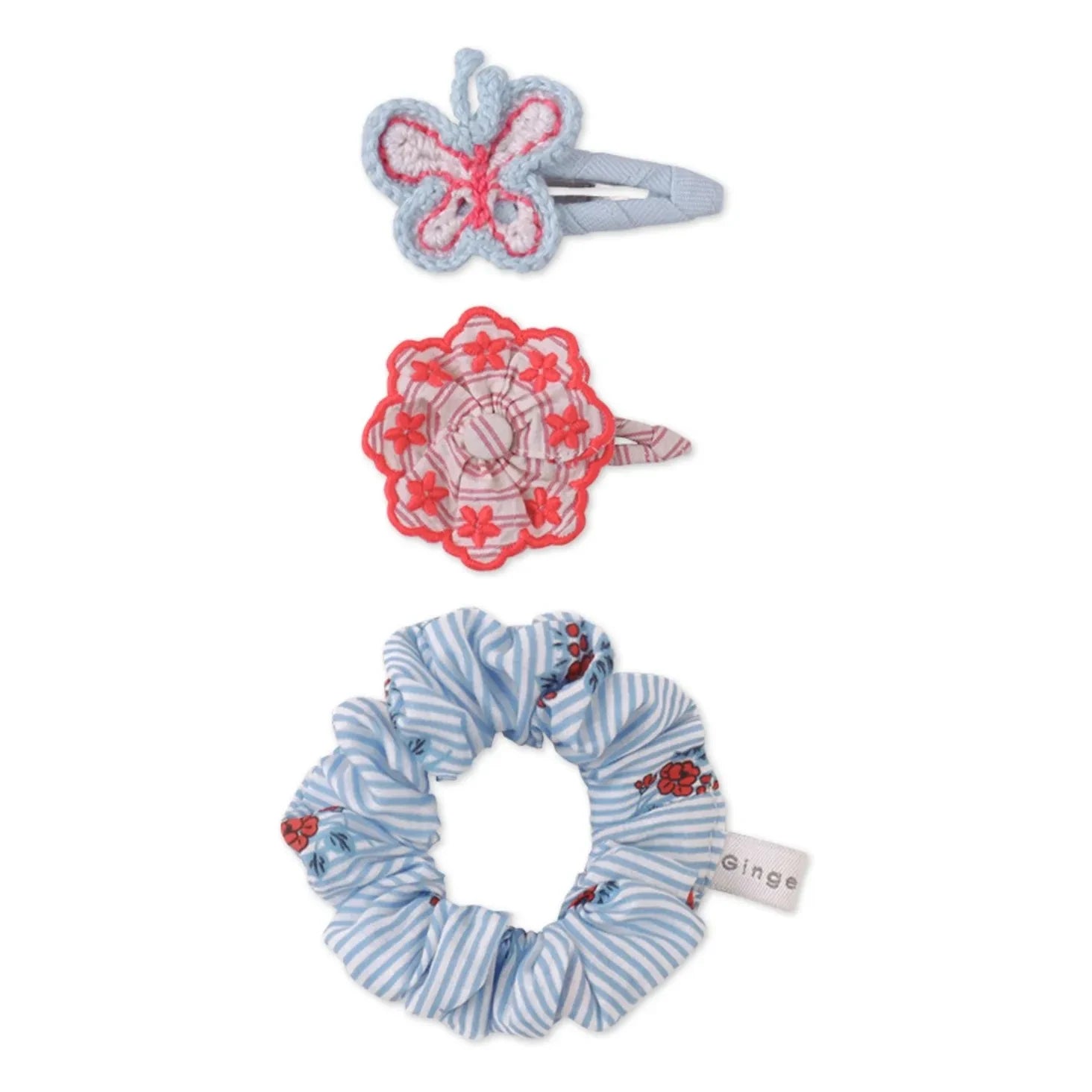 Gingersnaps - Brienne Haarspangen und Scrunchie Set | Blau