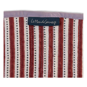 Le Monde Sauvage - Kyushu doppelseitiges Tischset - 4er Set | Rot